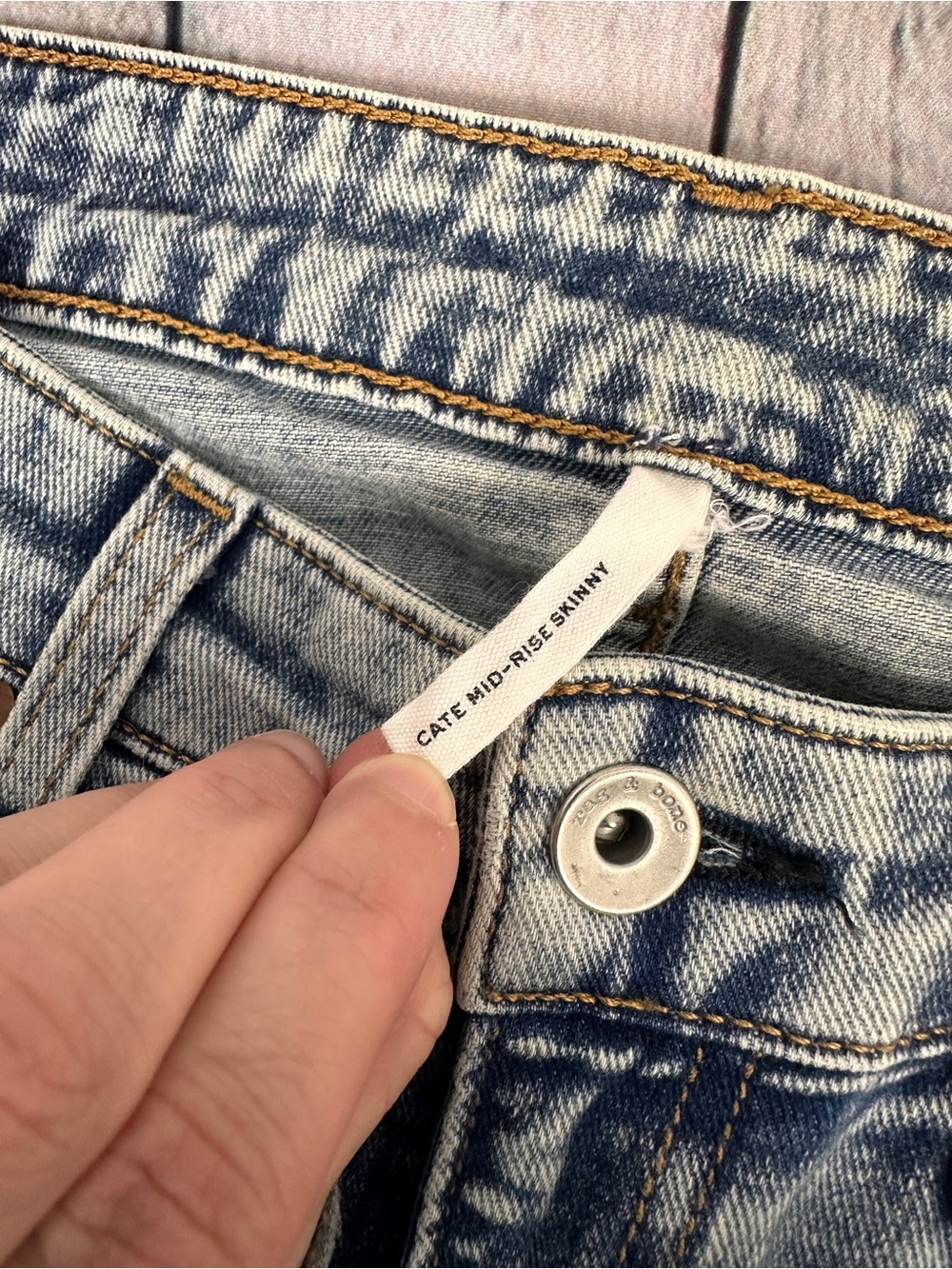 Rag & bone cate mid-rise skinny size 26 - Picture 5 of 5